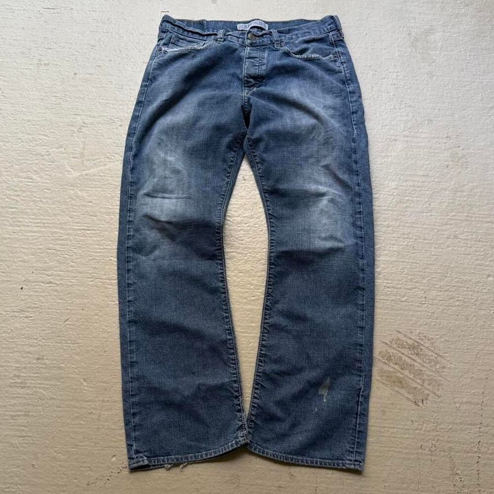 Express Faded Denim Baggy Men's 32x28 Y2K Button Fly Jeans